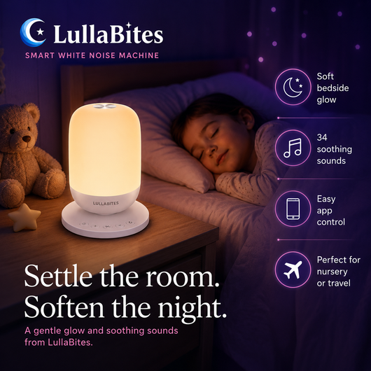 LullaBites Sound Machine — Soothing White Noise
