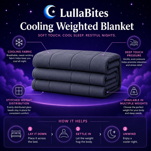LullaBites Weighted Blanket — Cozy Calming Comfort