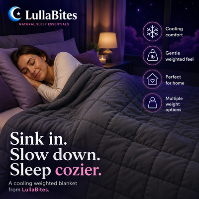LullaBites Weighted Blanket — Cozy Calming Comfort