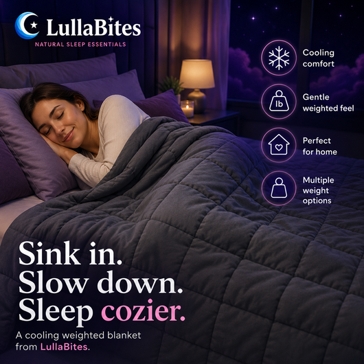 LullaBites Weighted Blanket — Cozy Calming Comfort
