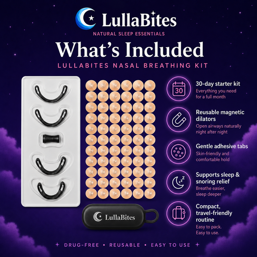 LullaBites Nasal Strips — Gentle Nighttime Comfort