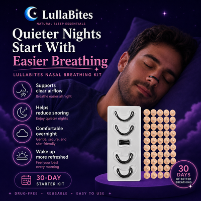 LullaBites Nasal Strips — Gentle Nighttime Comfort