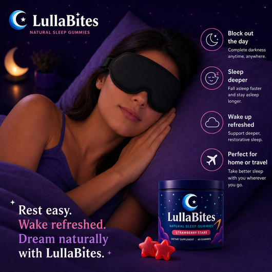 LullaBites 3D Memory Foam Sleep Mask