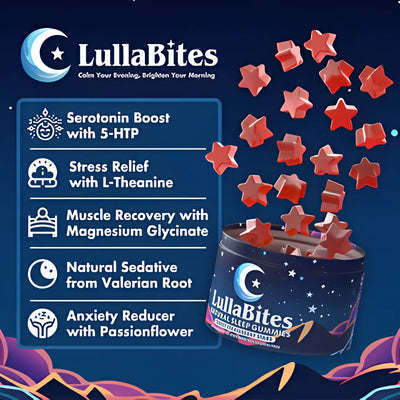 LullaBites Sleep Gummies — Melatonin-Free, Wake Up Refreshed