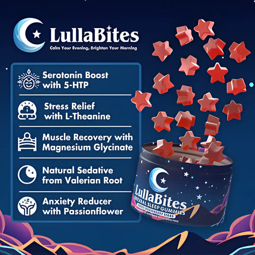 LullaBites Sleep Gummies — Melatonin-Free, Wake Up Refreshed